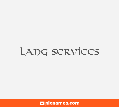 Lang Services